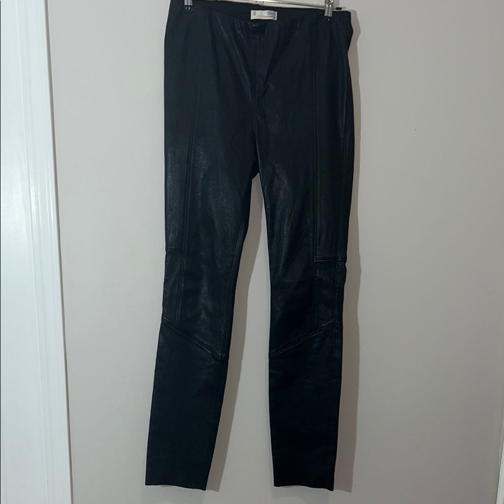 Odd Molly 100% Lamb Nappa leather Moto Pull on pants